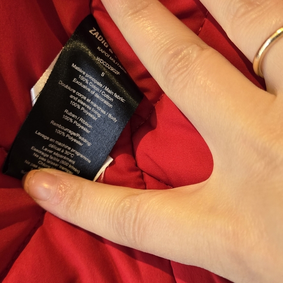 Zadig & Voltaire Military Jacket Khaki Size Small - Picture 8 of 15